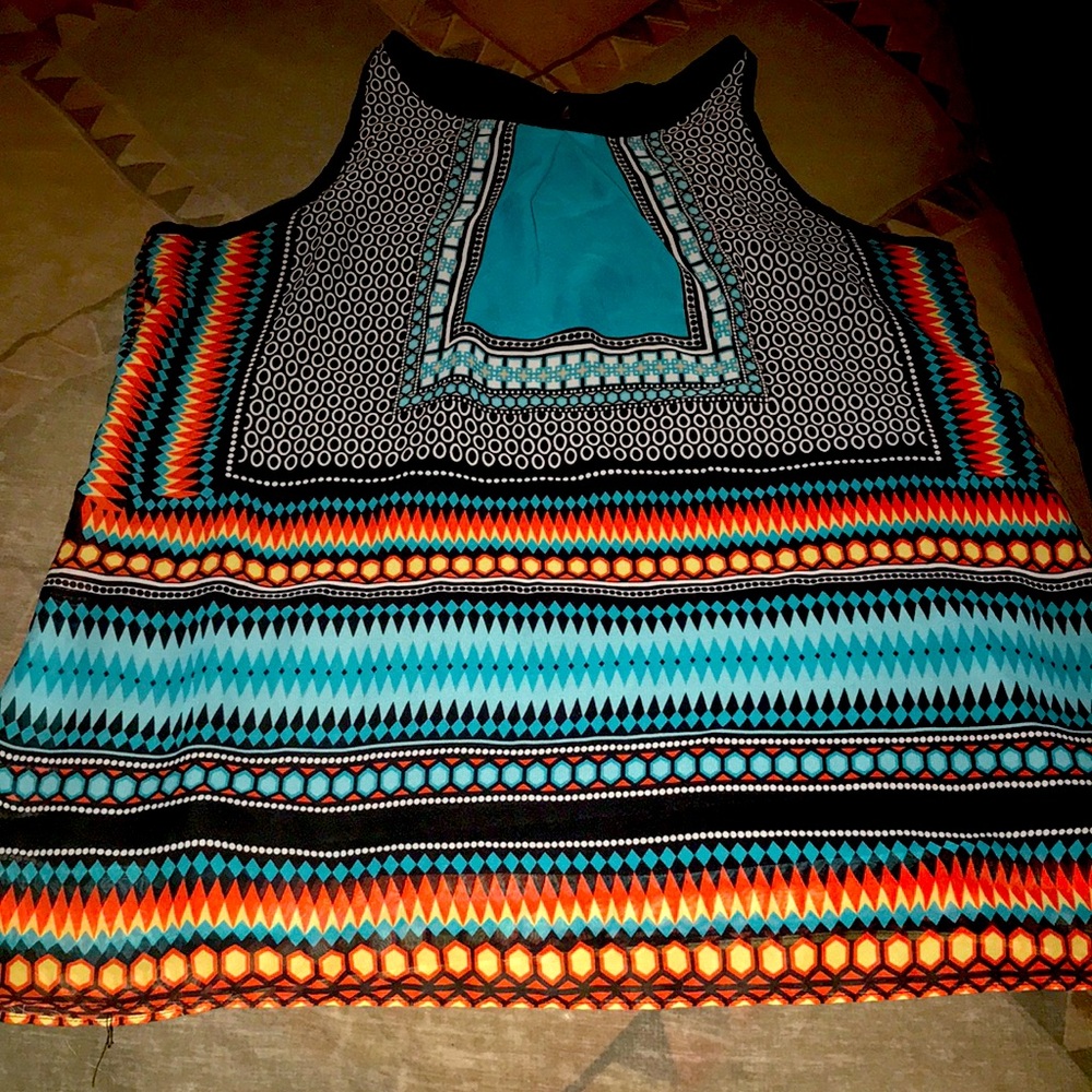 Really pretty multi color by & by tank top (L)